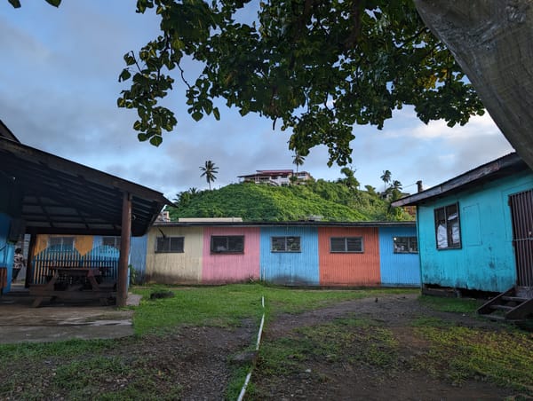 Colourful buildings in Savu Savu, Fiji